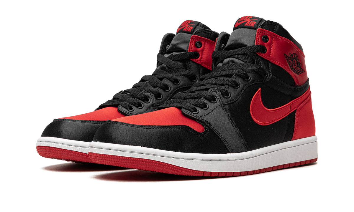 Air Jordan 1 Retro High OG Sneakers - Black and Red with White Midsole