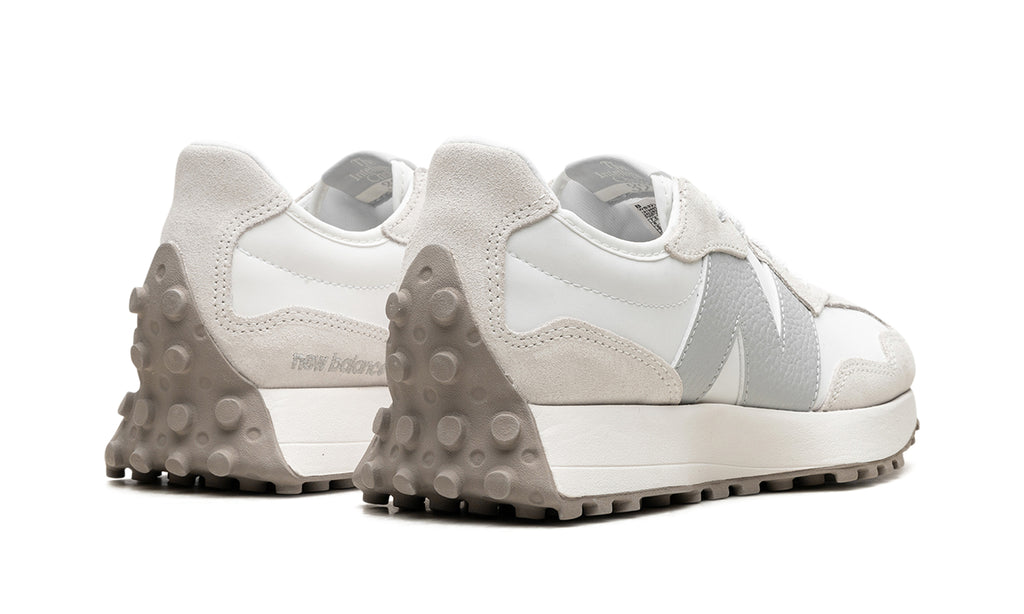 New Balance 327 Sneakers - White, Cream & Light Gray with Taupe Lug Sole