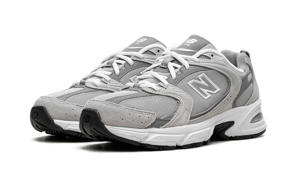 New Balance 530 Sneakers - Light Gray & Dark Gray with White Midsole