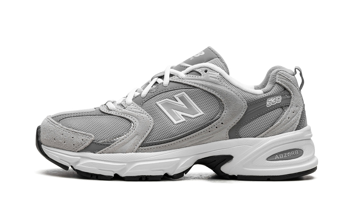 New Balance 530 Sneakers - Light Gray & Dark Gray with White Midsole