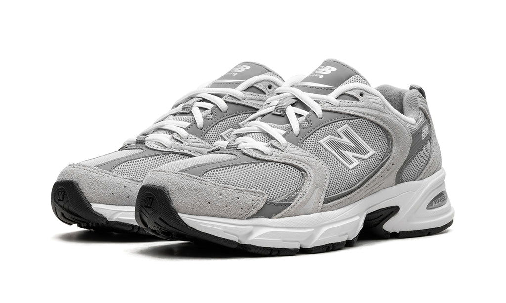 New Balance 530 Sneakers - Light Gray & Dark Gray with White Midsole
