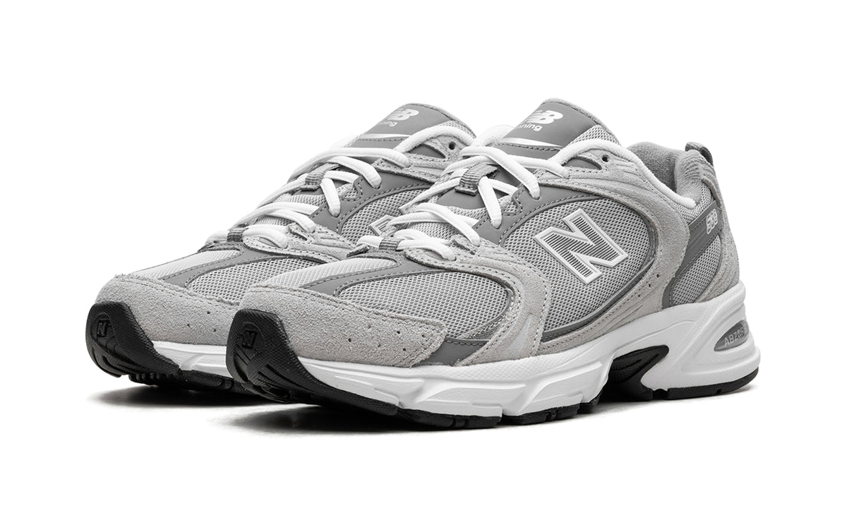 New Balance 530 Sneakers - Light Gray & Dark Gray with White Midsole