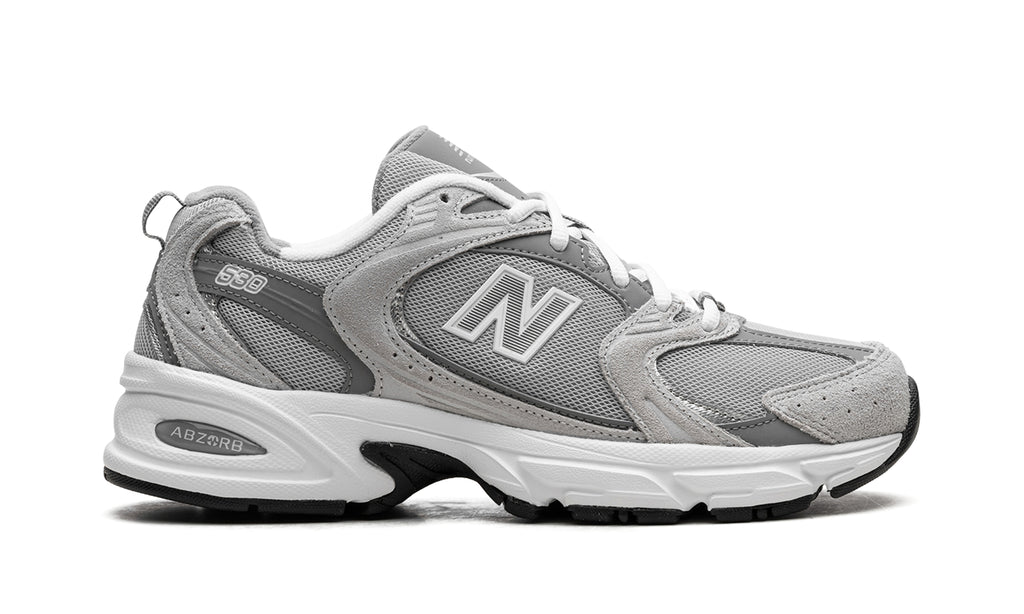 New Balance 530 Sneakers - Light Gray & Dark Gray with White Midsole
