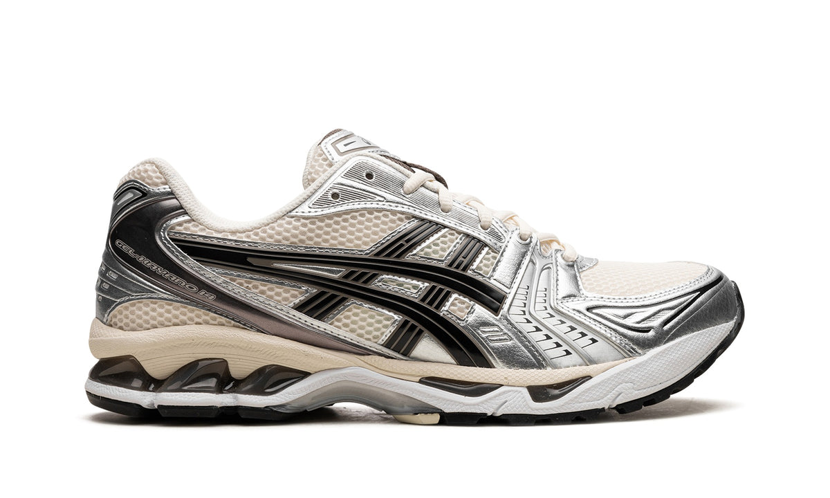 ASICS GEL-Kayano 14 Sneakers in Cream & Silver