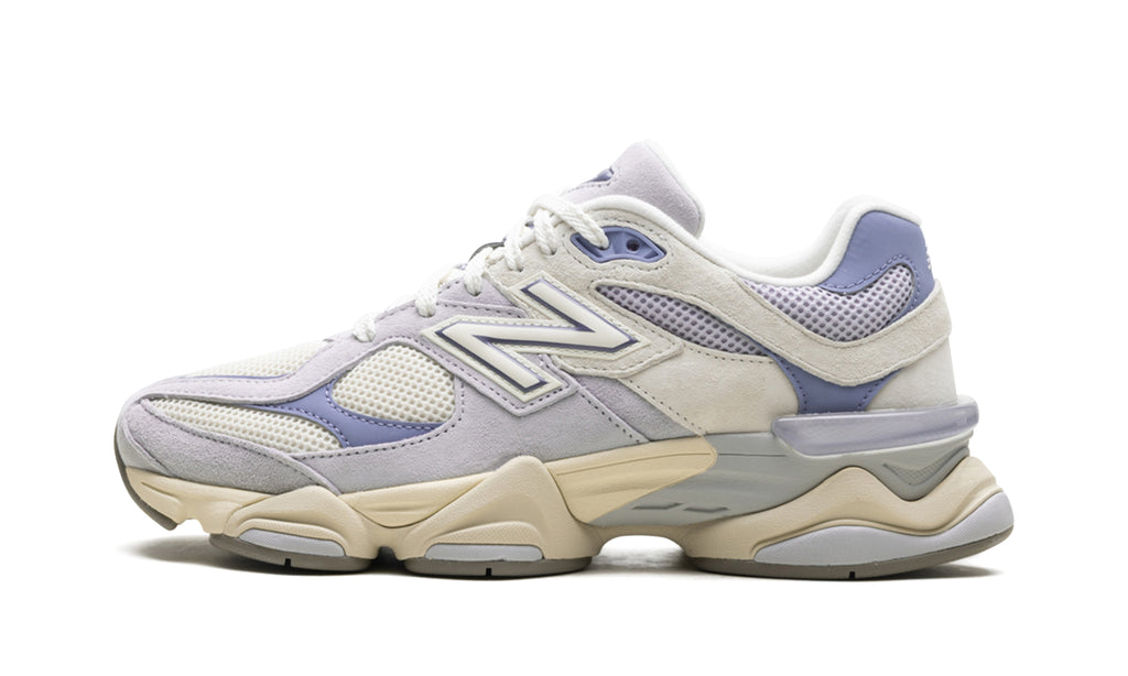 New Balance 9060 Sneakers - Light Gray, Cream & Lavender Blue