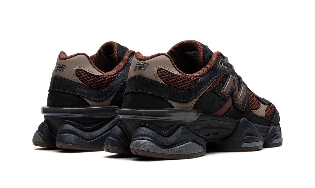 New Balance 9060 Sneakers in Black & Dark Brown