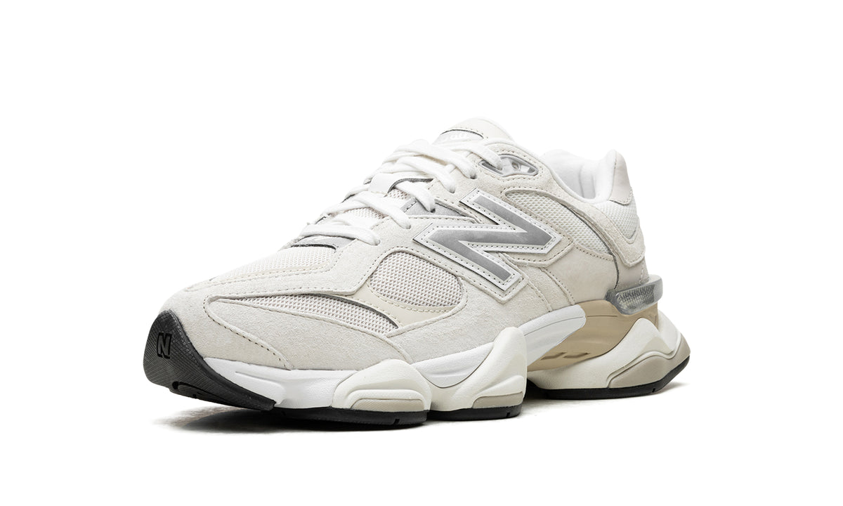 New Balance 9060 Sneakers - Off-White and Light Gray with Silver Details