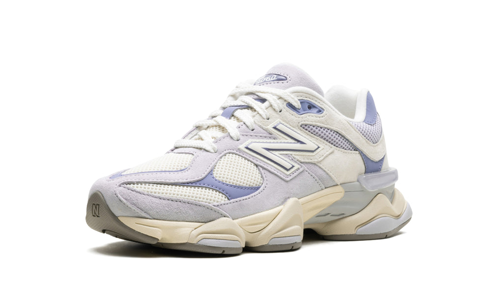 New Balance 9060 Sneakers - Light Gray, Cream & Lavender Blue