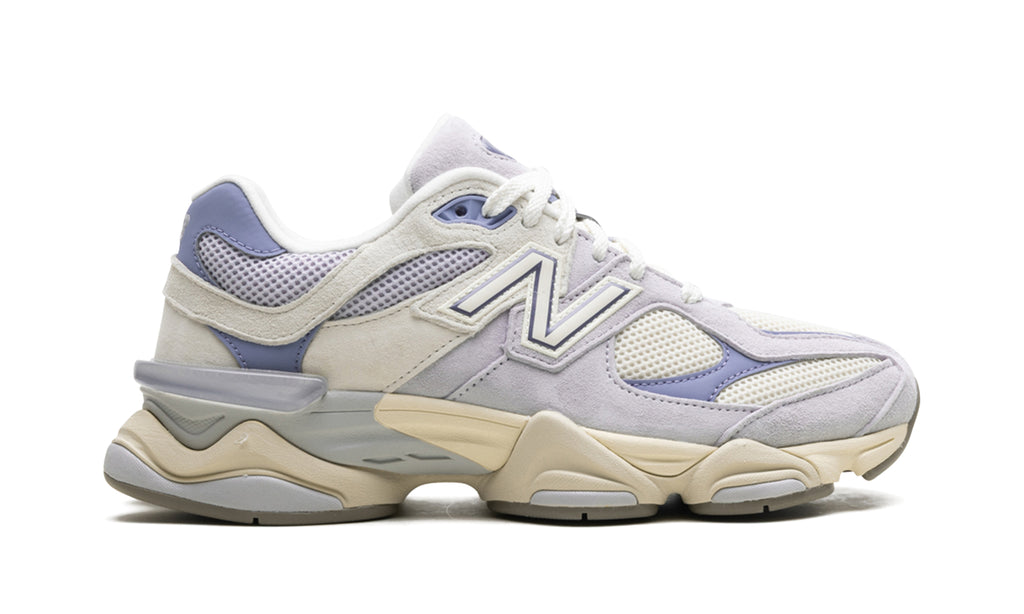 New Balance 9060 Sneakers - Light Gray, Cream & Lavender Blue
