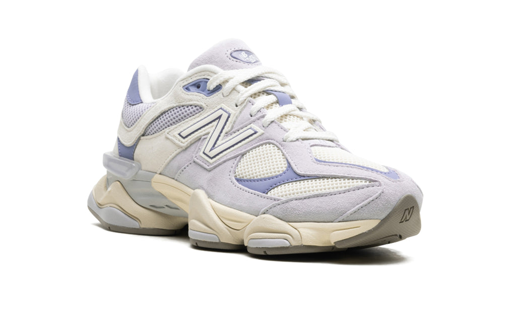 New Balance 9060 Sneakers - Light Gray, Cream & Lavender Blue