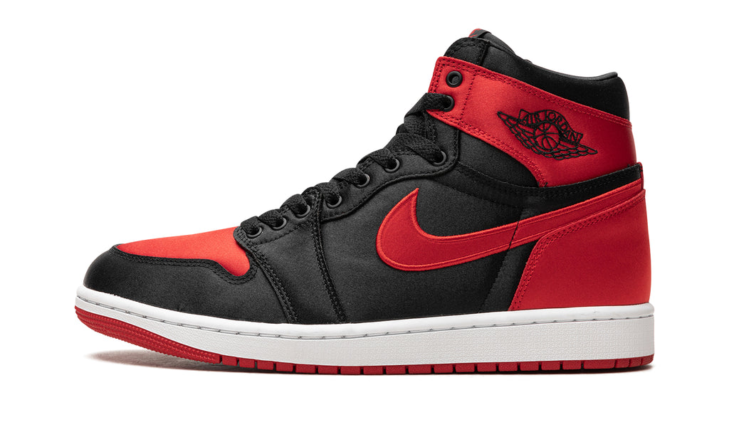 Air Jordan 1 Retro High OG Sneakers - Black and Red with White Midsole