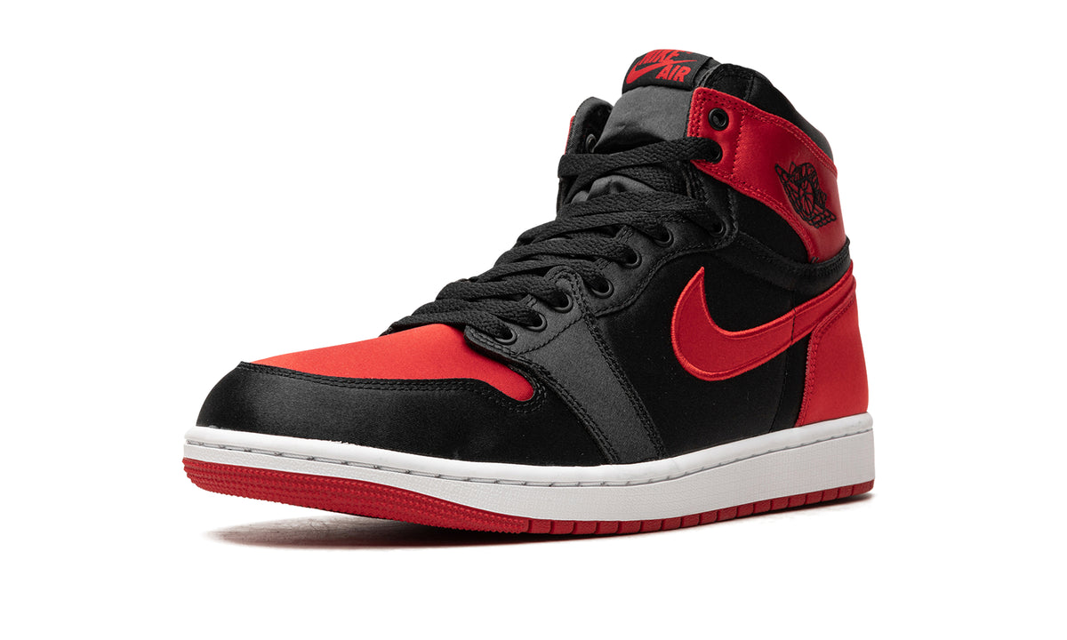 Air Jordan 1 Retro High OG Sneakers - Black and Red with White Midsole
