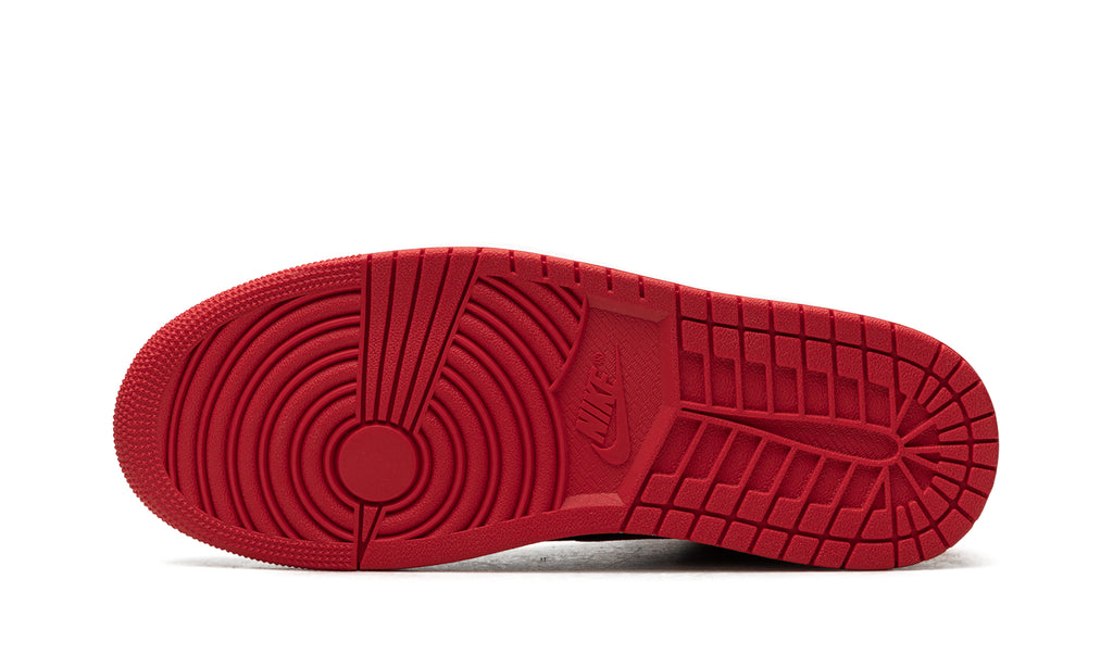 Air Jordan 1 Retro High OG Sneakers - Black and Red with White Midsole