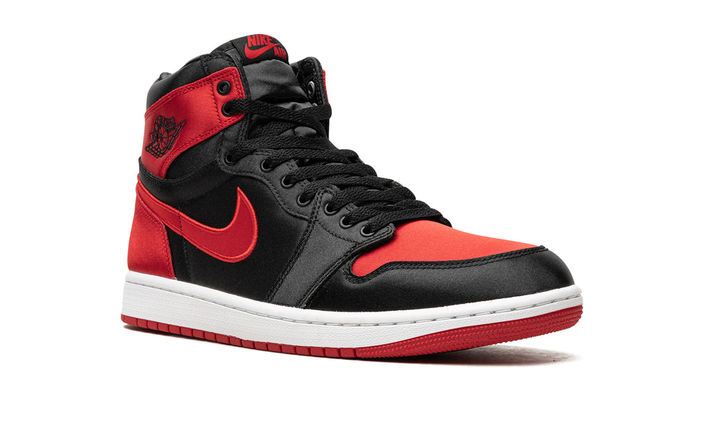 Air Jordan 1 Retro High OG Sneakers - Black and Red with White Midsole