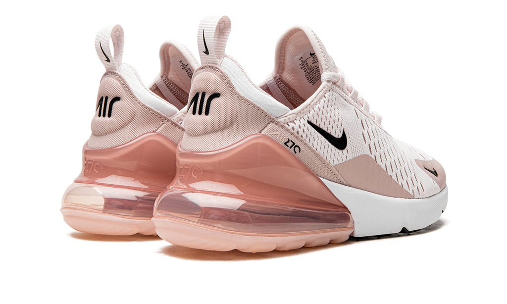 Nike Air Max 270 Sneakers - White & Blush Pink with Black Accents