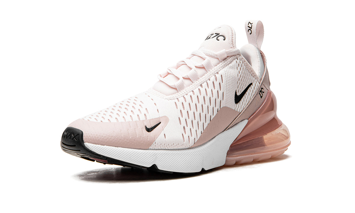 Nike Air Max 270 Sneakers - White & Blush Pink with Black Accents