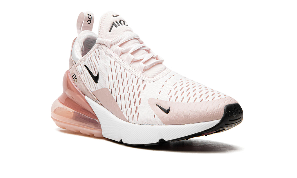 Nike Air Max 270 Sneakers - White & Blush Pink with Black Accents