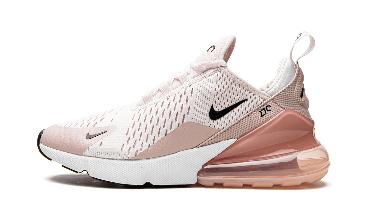 Nike Air Max 270 Sneakers - White & Blush Pink with Black Accents