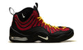 Nike Air Bakin Basketball Shoes - Black & Red with Yellow Laces