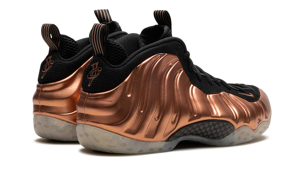 Nike Air Foamposite One Sneakers - Metallic Copper and Black with Translucent-Look Outsole
