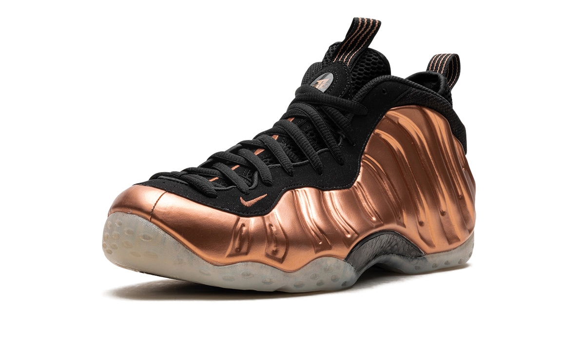 Nike Air Foamposite One Sneakers - Metallic Copper and Black with Translucent-Look Outsole