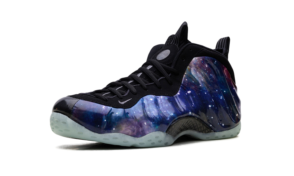 Nike Air Foamposite One Galaxy Sneakers - Blue and Purple with Black Details