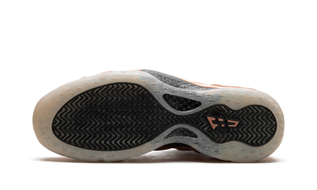 Nike Air Foamposite One Sneakers - Metallic Copper and Black with Translucent-Look Outsole