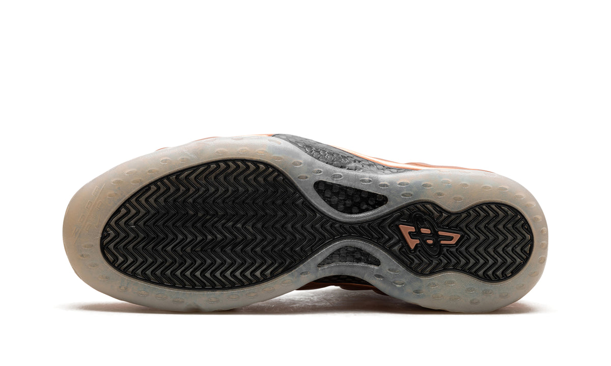 Nike Air Foamposite One Sneakers - Metallic Copper and Black with Translucent-Look Outsole