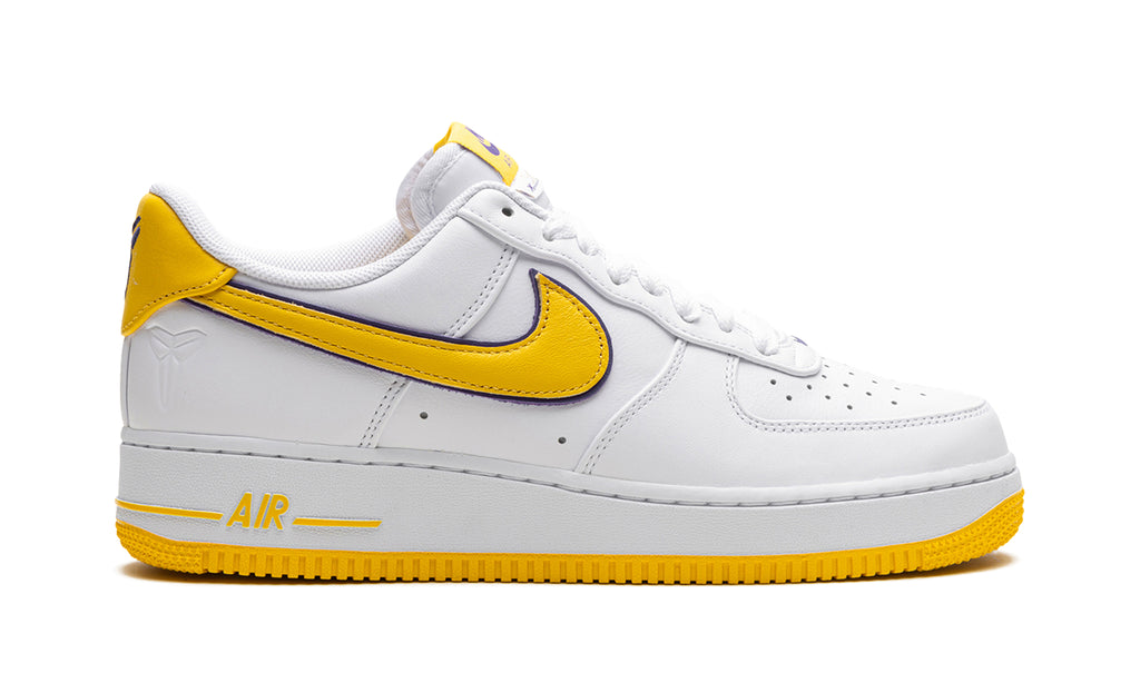 Nike Air Force 1 Low Kobe Bryant Sneakers – White, Yellow & Purple