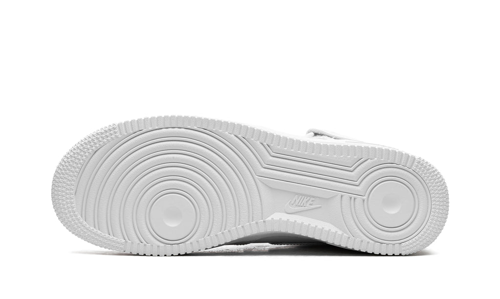 Nike Air Force 1 Mid Sneakers - White with Red Supreme Logo Detail