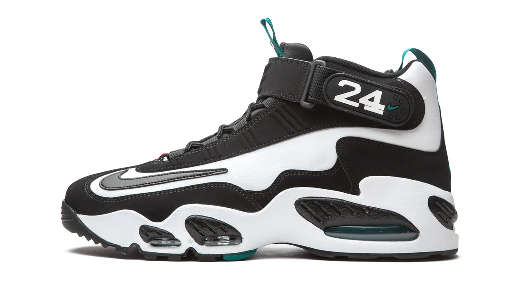 Nike Air Griffey Max 1 Sneakers - Black & White with Teal Accents