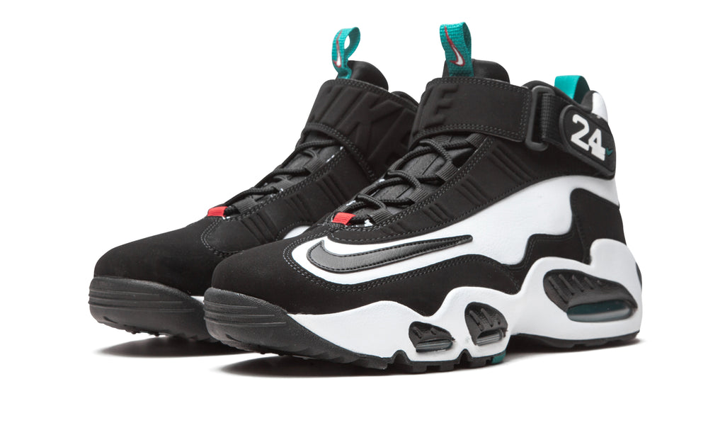 Nike Air Griffey Max 1 Sneakers - Black & White with Teal Accents