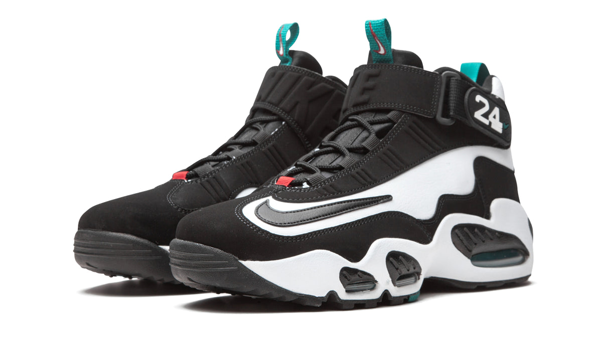 Nike Air Griffey Max 1 Sneakers - Black & White with Teal Accents