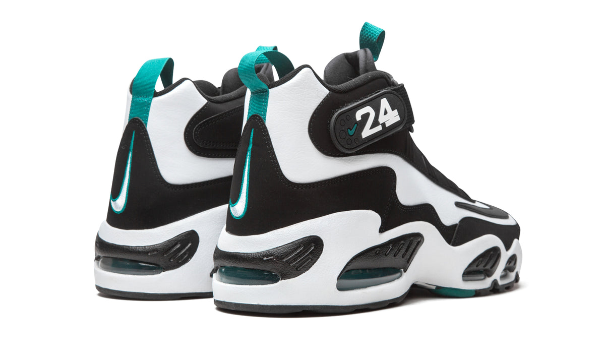 Nike Air Griffey Max 1 Sneakers - Black & White with Teal Accents