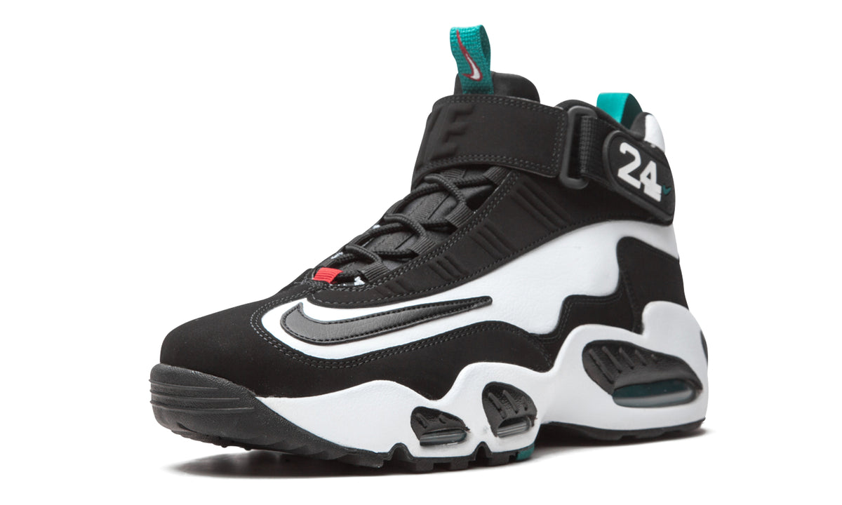 Nike Air Griffey Max 1 Sneakers - Black & White with Teal Accents
