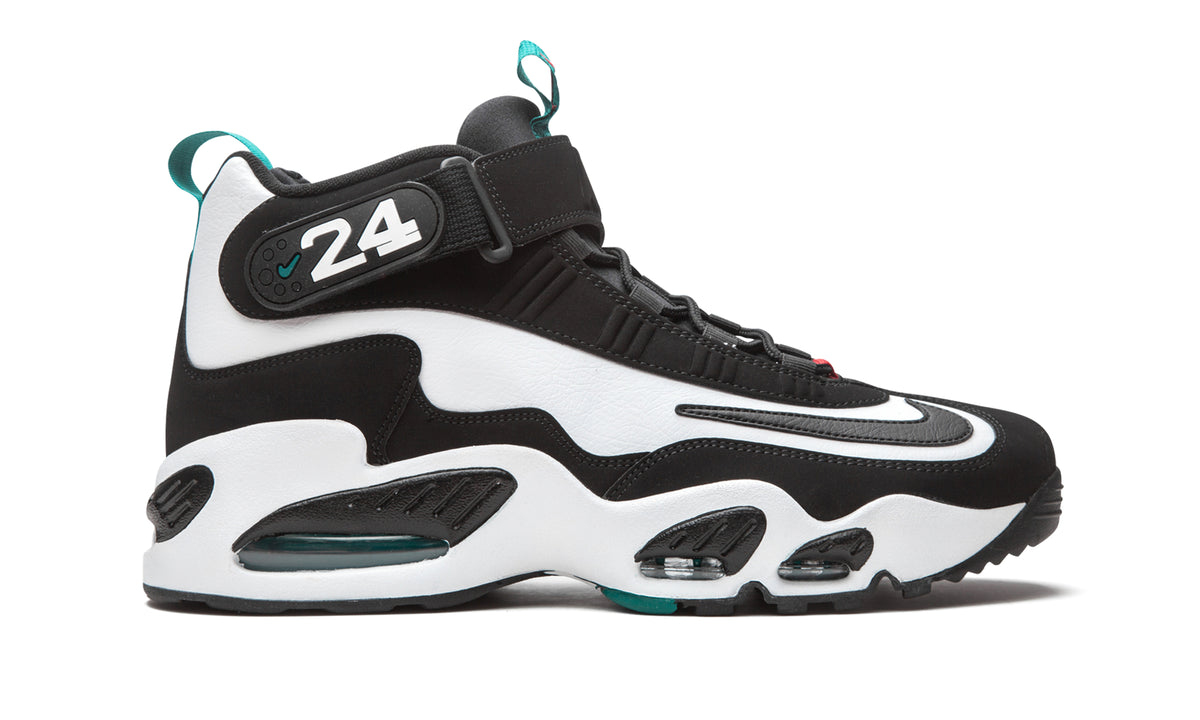 Nike Air Griffey Max 1 Sneakers - Black & White with Teal Accents