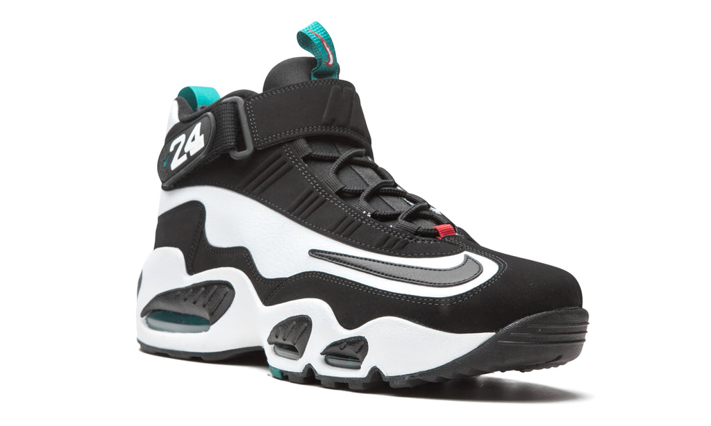 Nike Air Griffey Max 1 Sneakers - Black & White with Teal Accents