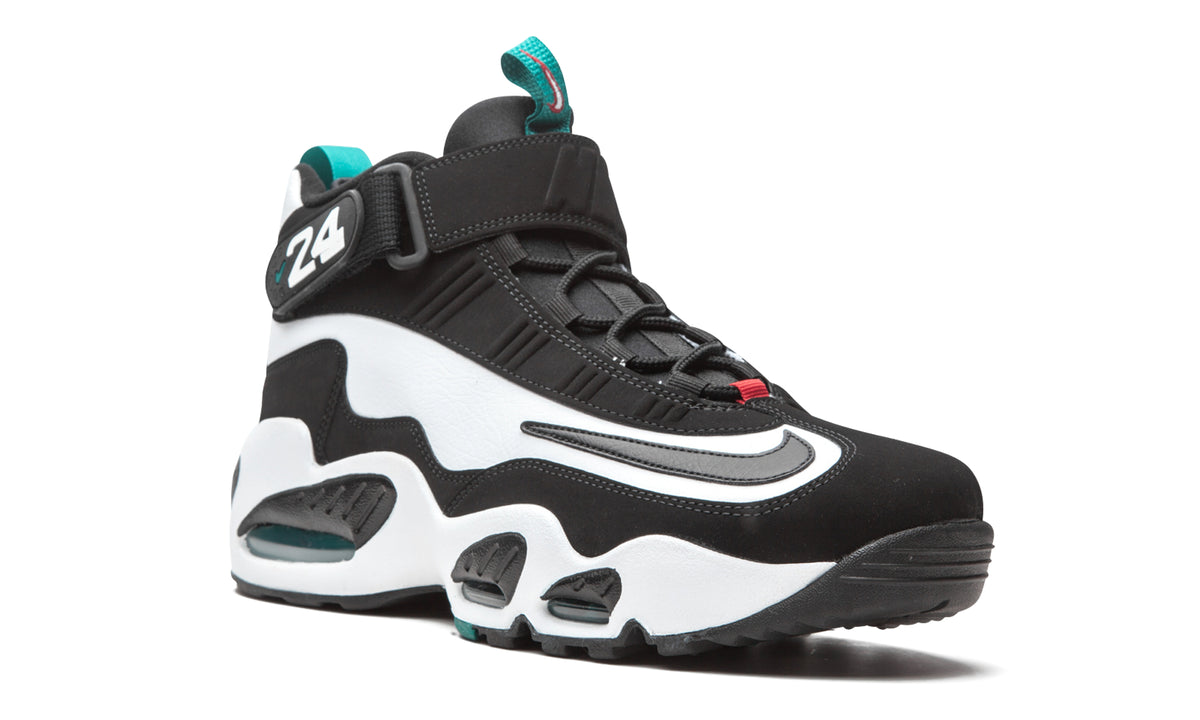 Nike Air Griffey Max 1 Sneakers - Black & White with Teal Accents