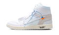 Air Jordan 1 High Top Sneakers in White & Grey