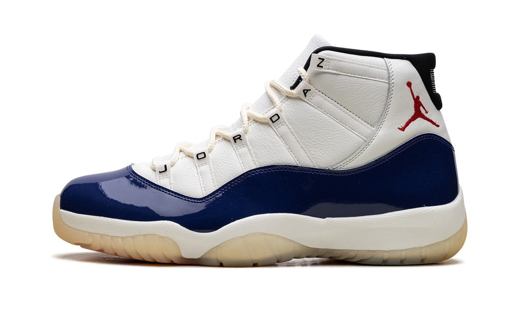 Air Jordan 11 Sneakers – White & Navy