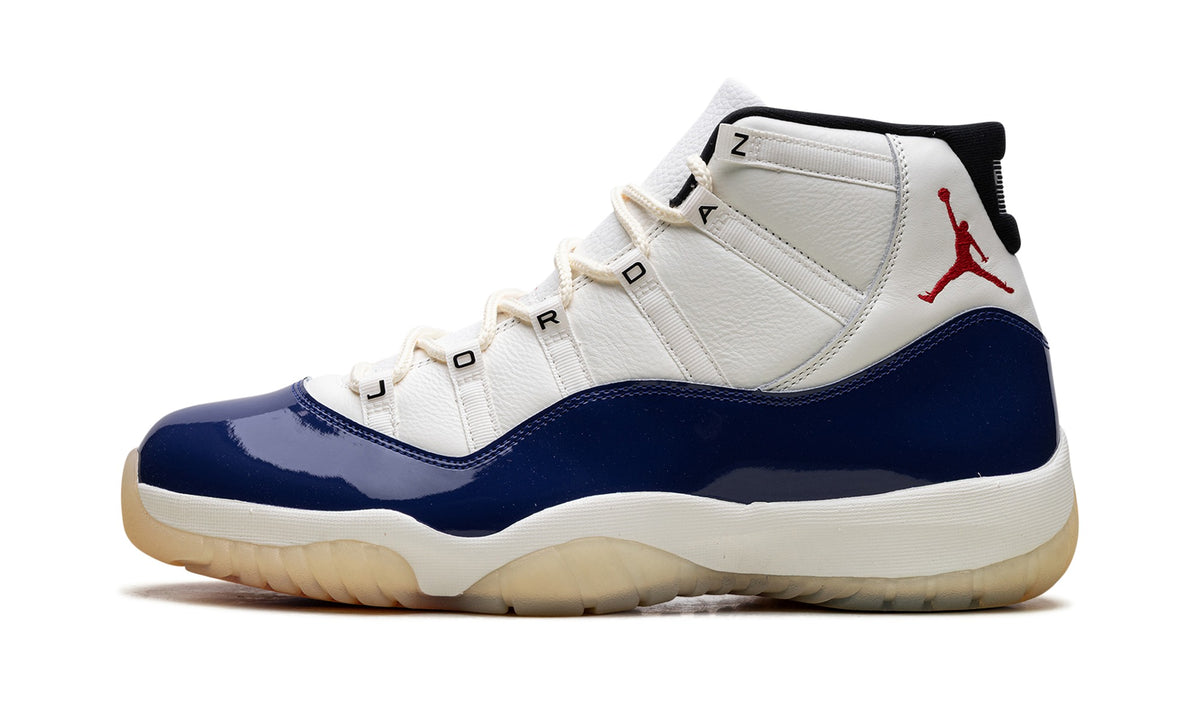Air Jordan 11 Sneakers – White & Navy