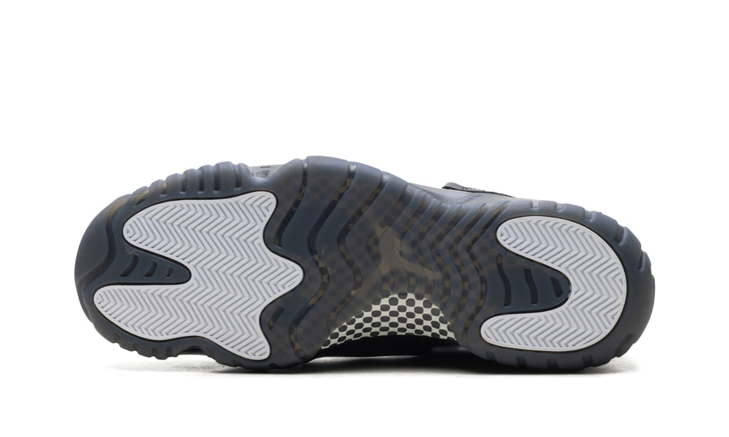 Air Jordan 11 Retro Sneakers - All Black with Glossy Mudguard and Smoky Outsole