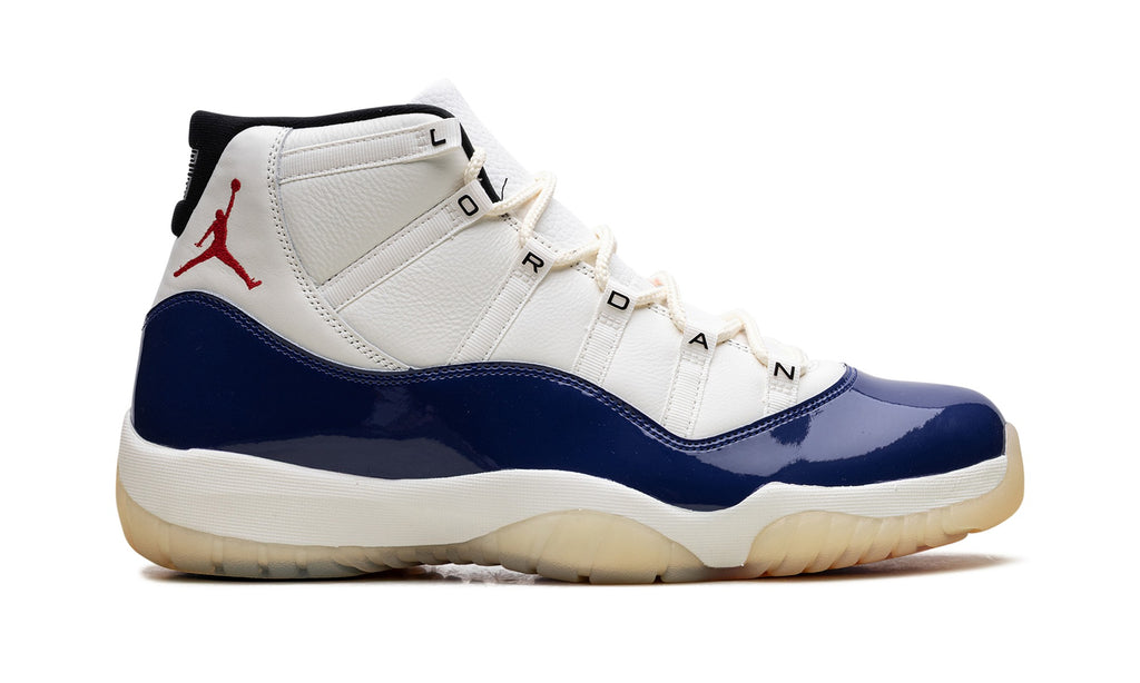 Air Jordan 11 Sneakers – White & Navy