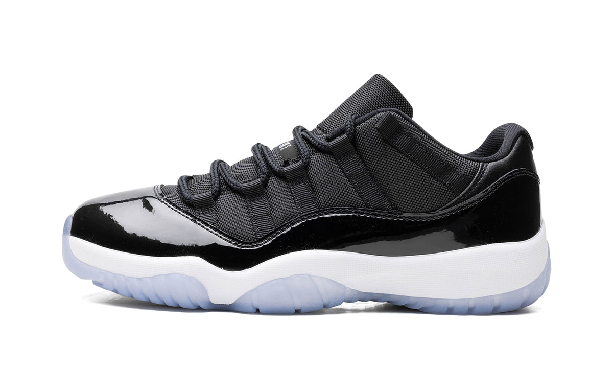 Air Jordan 11 Retro Low Sneakers - Black, White and Concord Blue Details