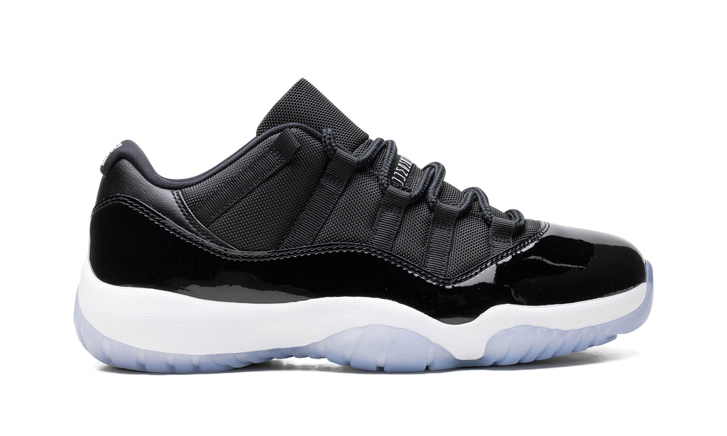 Air Jordan 11 Retro Low Sneakers - Black, White and Concord Blue Details