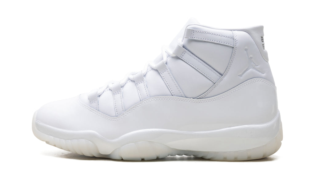 Air Jordan 11 Retro Sneakers - All White with Translucent Outsole