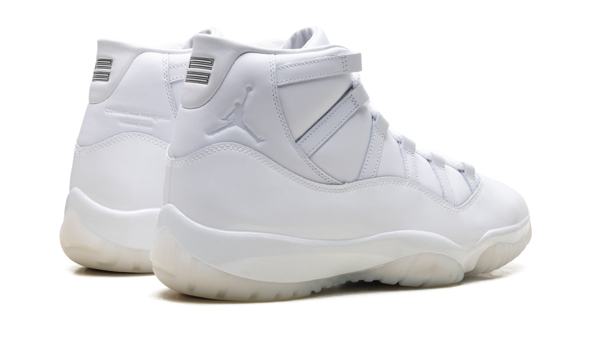 Air Jordan 11 Retro Sneakers - All White with Translucent Outsole