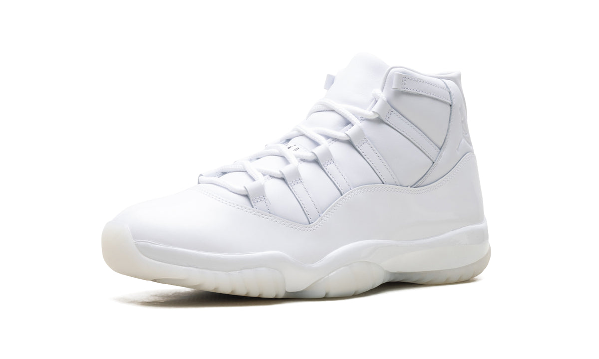 Air Jordan 11 Retro Sneakers - All White with Translucent Outsole
