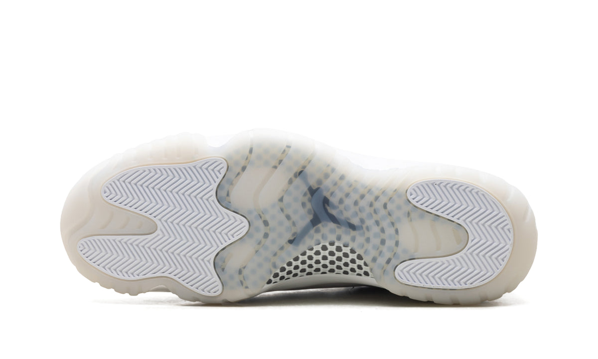 Air Jordan 11 Retro Sneakers - All White with Translucent Outsole