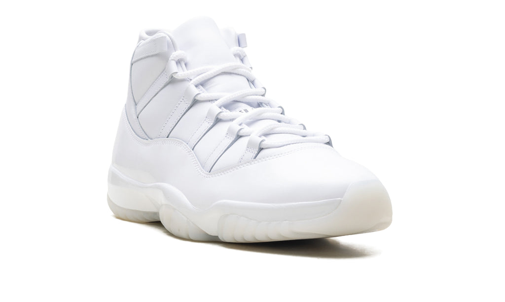 Air Jordan 11 Retro Sneakers - All White with Translucent Outsole